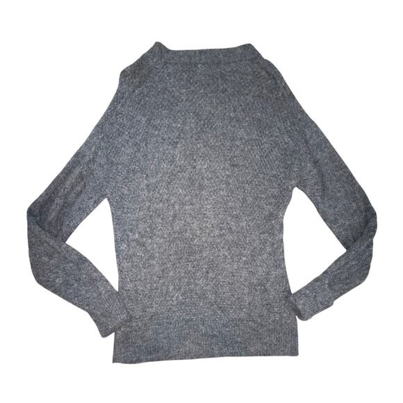 QUINCE Heather Gray Wool & Alpaca Knit Crew Neck Sweater Size M - Picture 3 of 6